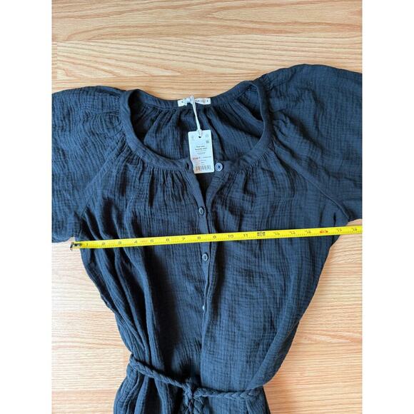Marine Layer Black Midi Dress NWT Size Small - Picture 4 of 7